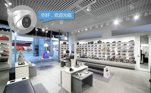 ?？低曋行⌒偷赇伇O(jiān)控方案店鋪入口語音攝像機(jī)
